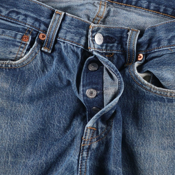 Levi's 501 straight denim pants for men, equivalent to w31 cotton blue type Vintage Second Hand