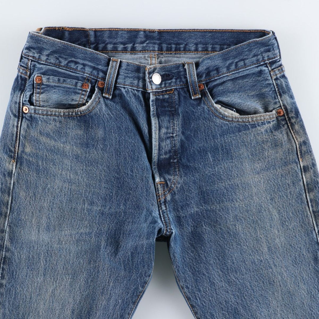 Levi's 501 straight denim pants for men, equivalent to w31 cotton blue type Vintage Second Hand