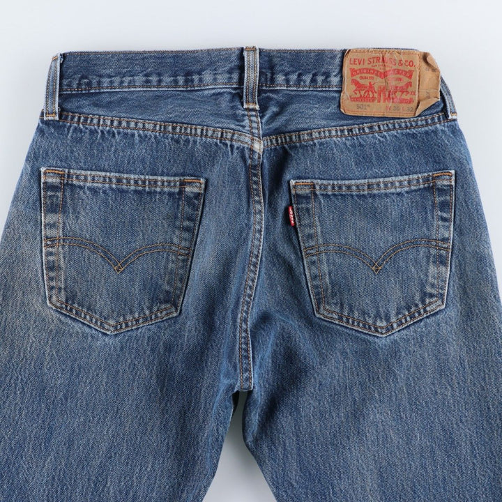 Levi's 501 straight denim pants for men, equivalent to w31 cotton blue type Vintage Second Hand