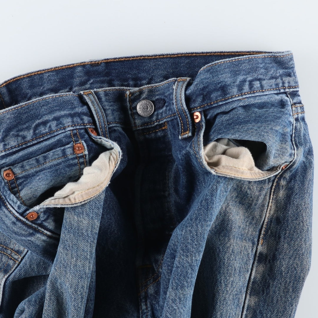 Levi's 501 straight denim pants for men, equivalent to w31 cotton blue type Vintage Second Hand