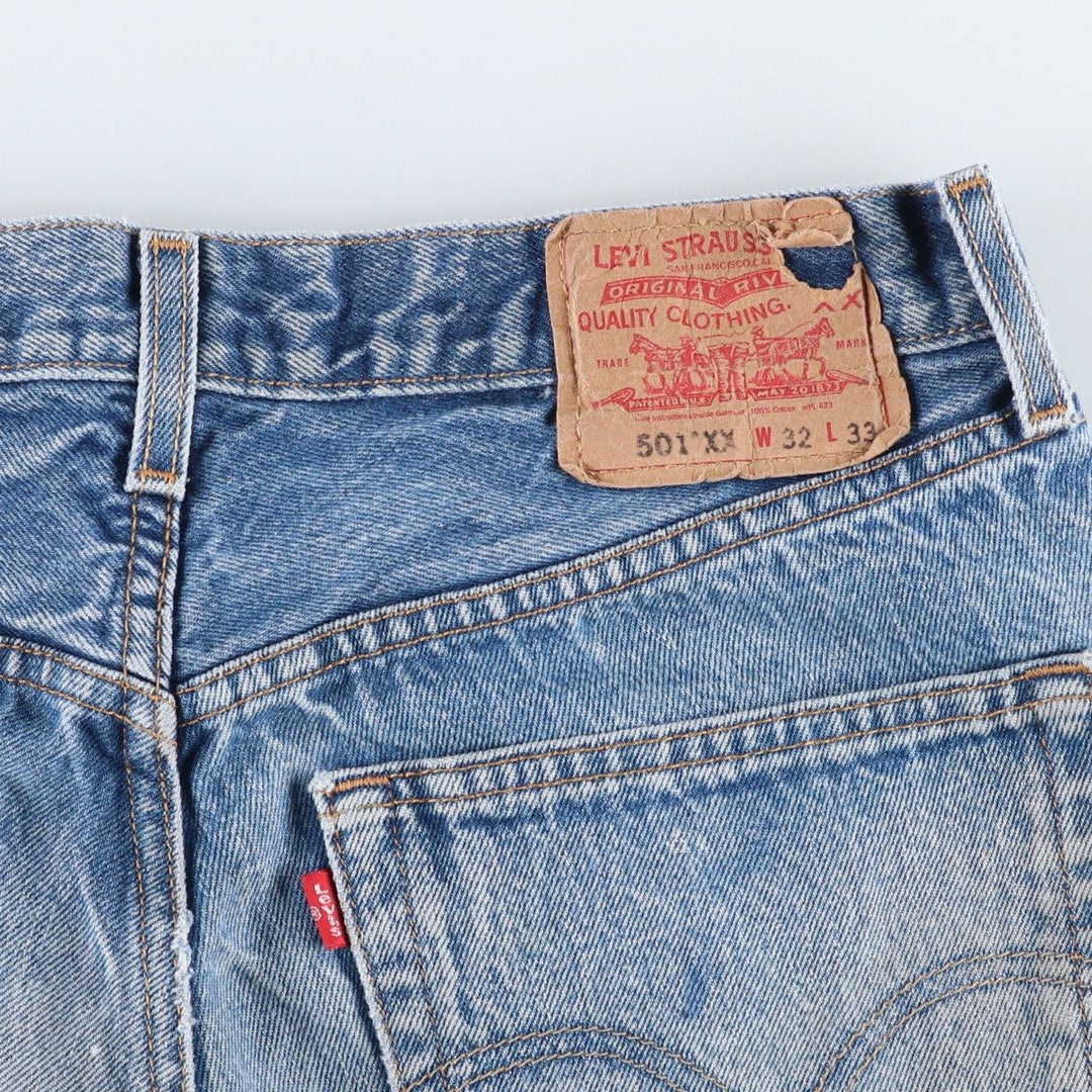 00'S Levi's 501 straight denim pants for men, size w31 cotton blue type Vintage Second Hand