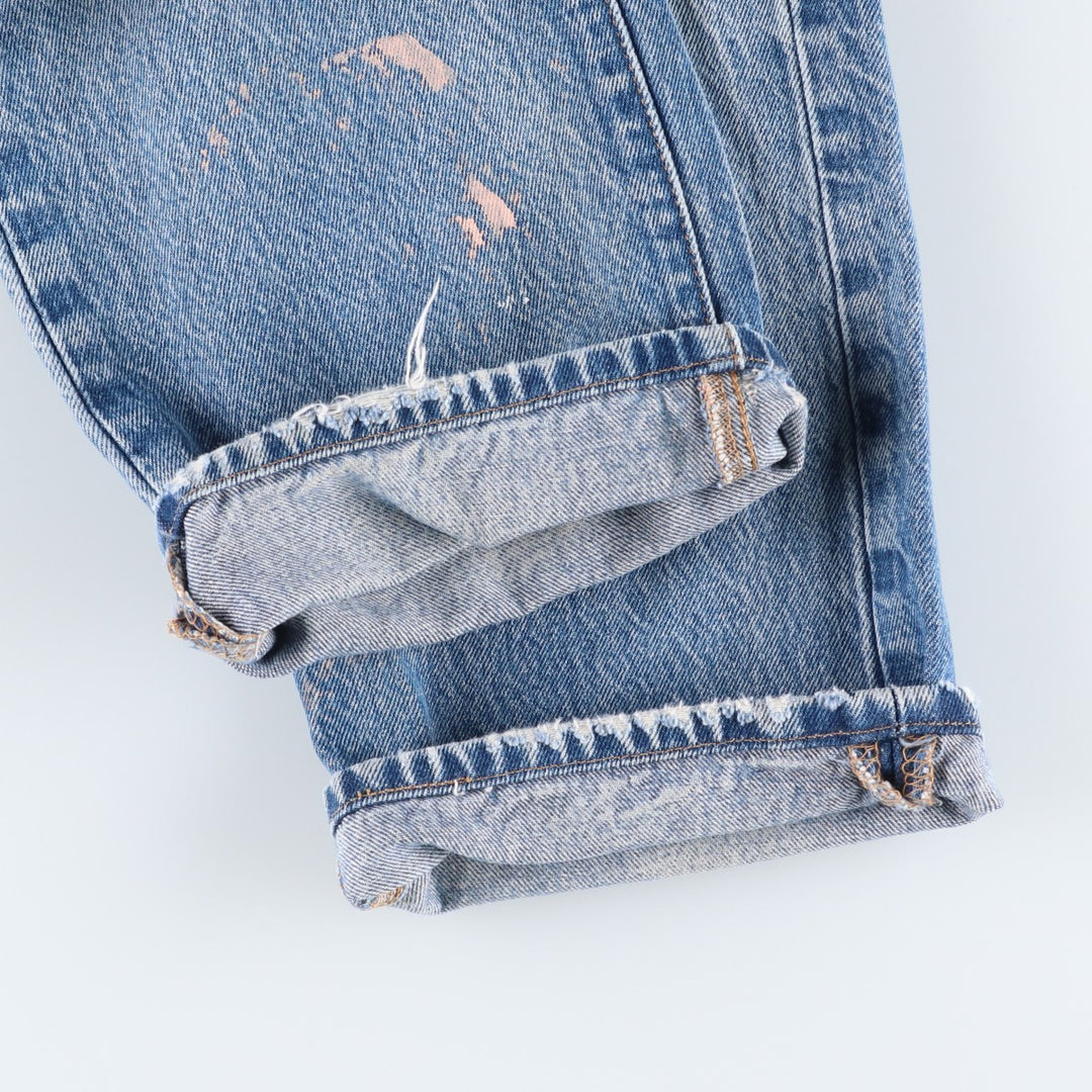 00'S Levi's 501 straight denim pants for men, size w31 cotton blue type Vintage Second Hand