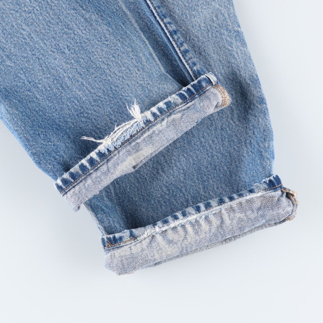 00'S Levi's 501 straight denim pants for men, size w31 cotton blue type Vintage Second Hand