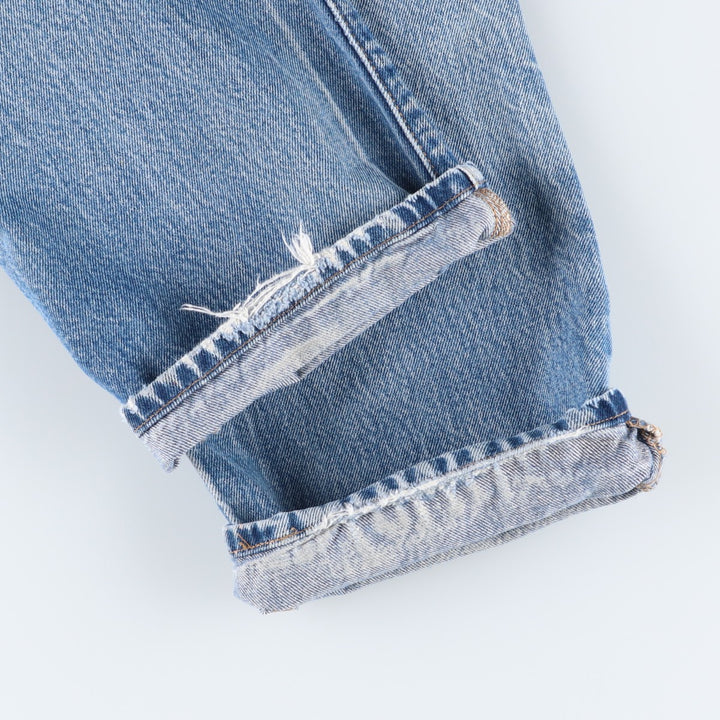 00'S Levi's 501 straight denim pants for men, size w31 cotton blue type Vintage Second Hand