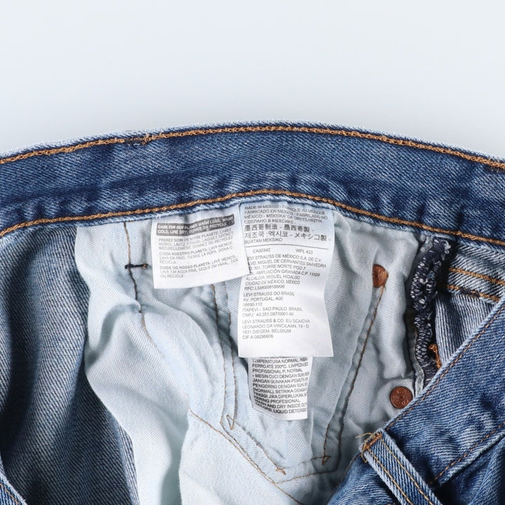 Levi's 501 straight denim pants for men, size W36 cotton blue type Vintage Second Hand