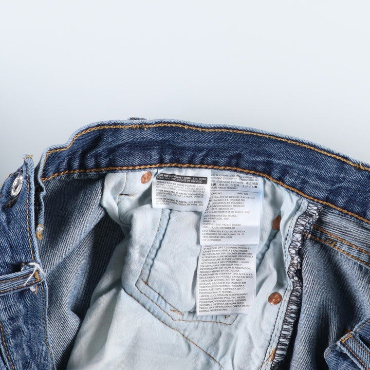 Levi's 501 straight denim pants for men, size W36 cotton blue type Vintage Second Hand