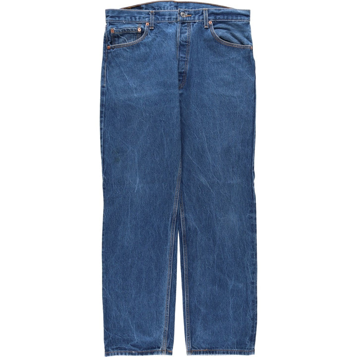 00'S Levi's 501-0000 straight denim pants for men, size w35 cotton blue type Vintage Second Hand