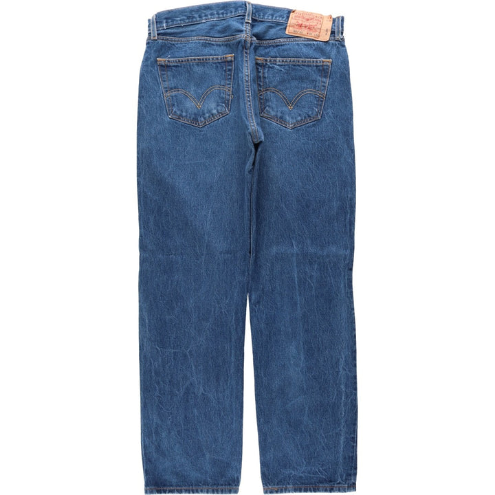00'S Levi's 501-0000 straight denim pants for men, size w35 cotton blue type Vintage Second Hand