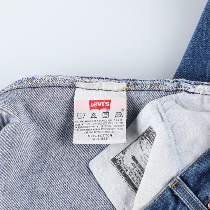 00'S Levi's 501-0000 straight denim pants for men, size w35 cotton blue type Vintage Second Hand