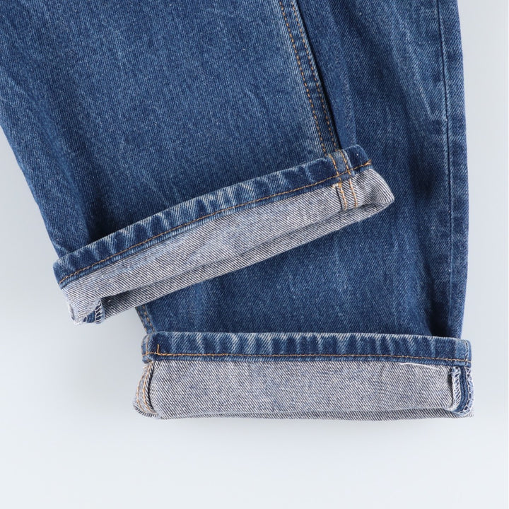 00'S Levi's 501-0000 straight denim pants for men, size w35 cotton blue type Vintage Second Hand