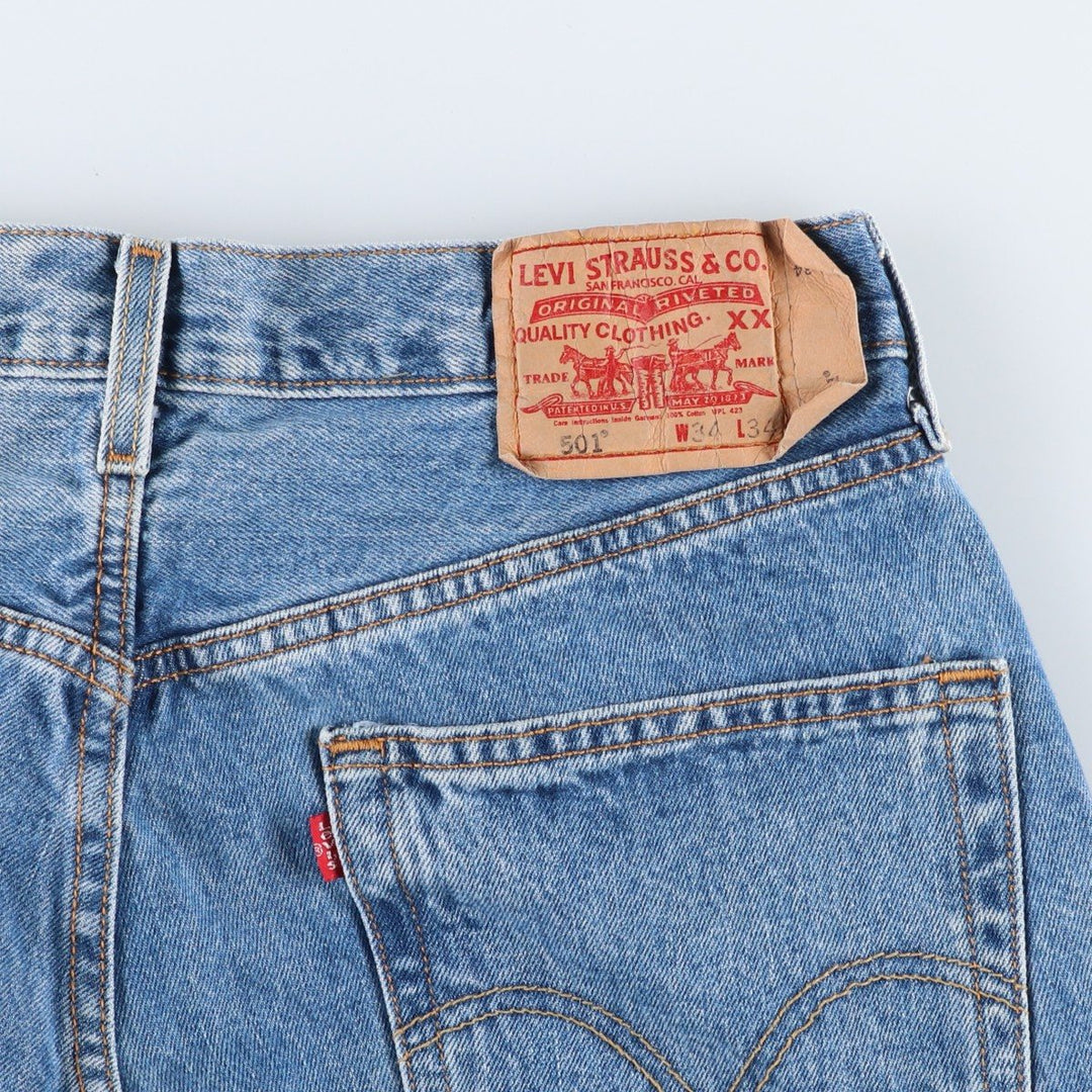 2000'S Levi's 501-0193 Straight Denim Pants, Men's, Size W33 cotton blue type Vintage Second Hand