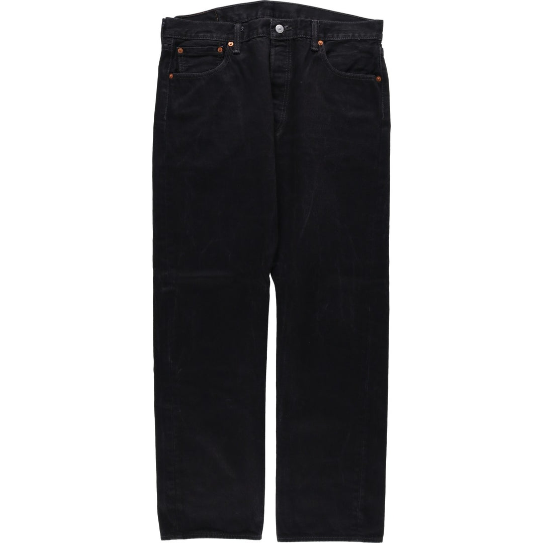 Levi's 501 Black Denim Straight Denim Pants for Men, W35 cotton black type Vintage Second Hand