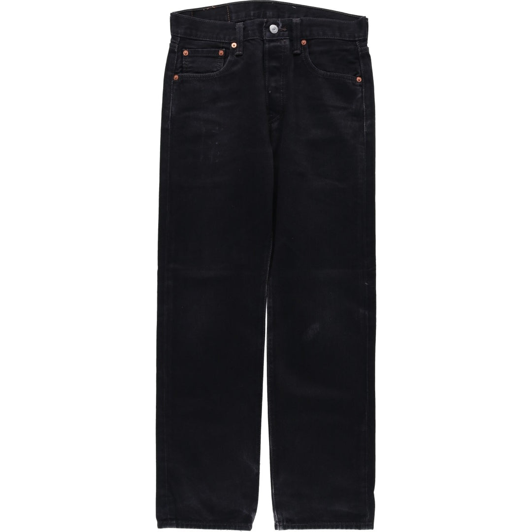Levi's 501 Black Denim Straight Denim Pants for Men, W30 equivalent cotton black type Vintage Second Hand