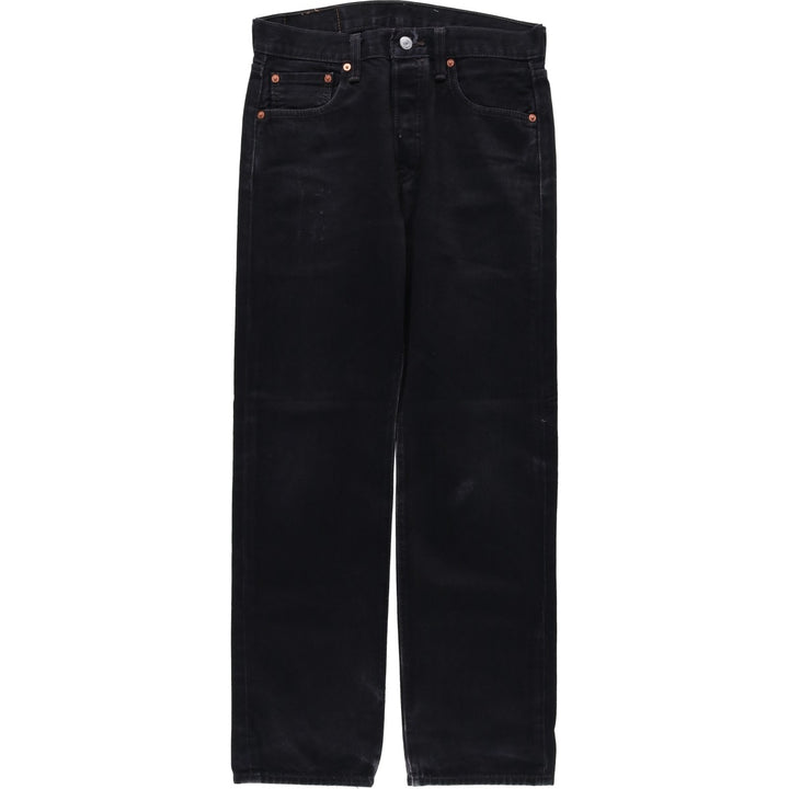 Levi's 501 Black Denim Straight Denim Pants for Men, W30 equivalent cotton black type Vintage Second Hand