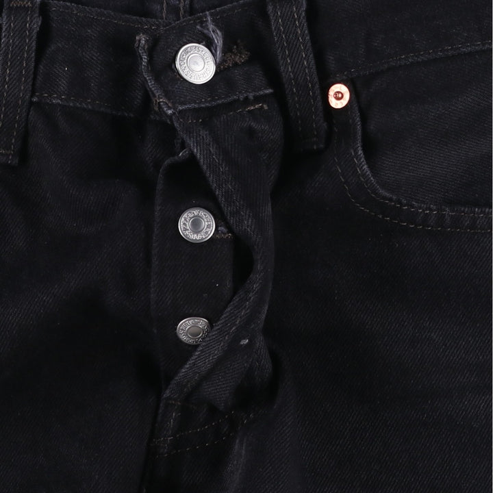 Levi's 501 Black Denim Straight Denim Pants for Men, W30 equivalent cotton black type Vintage Second Hand