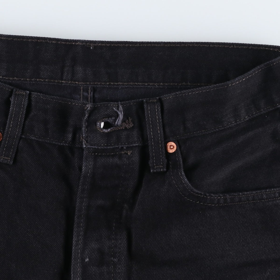 Levi's 501 Black Denim Straight Denim Pants for Men, W30 equivalent cotton black type Vintage Second Hand
