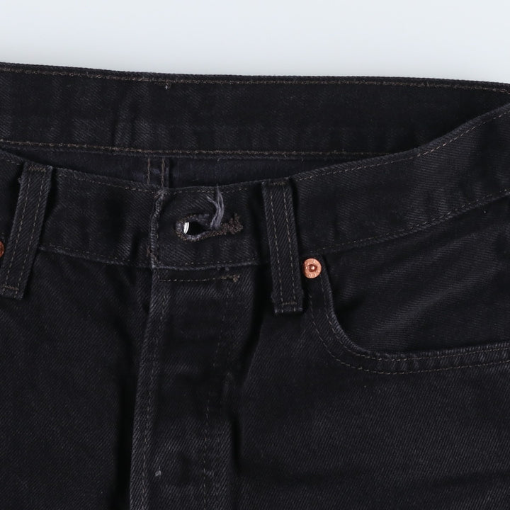 Levi's 501 Black Denim Straight Denim Pants for Men, W30 equivalent cotton black type Vintage Second Hand