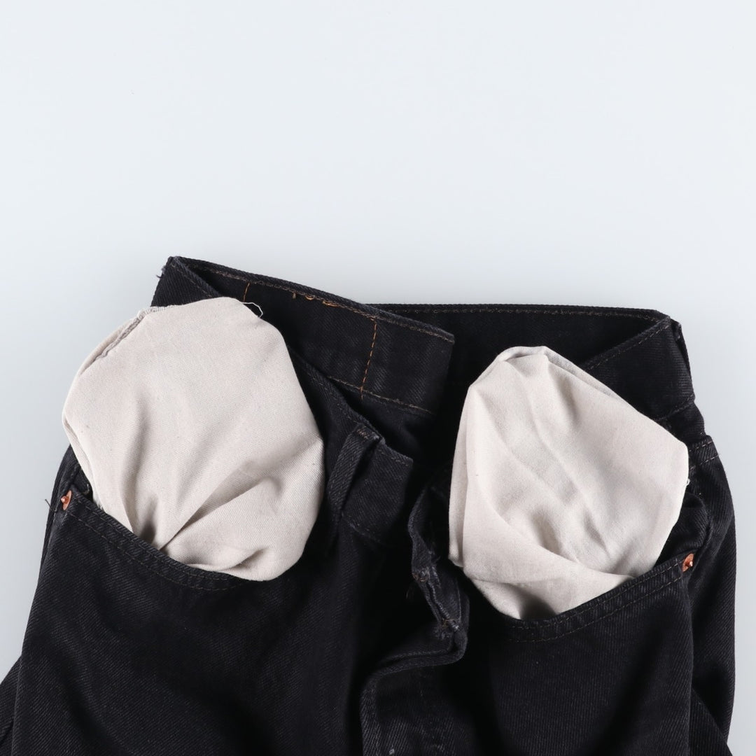 Levi's 501 Black Denim Straight Denim Pants for Men, W30 equivalent cotton black type Vintage Second Hand