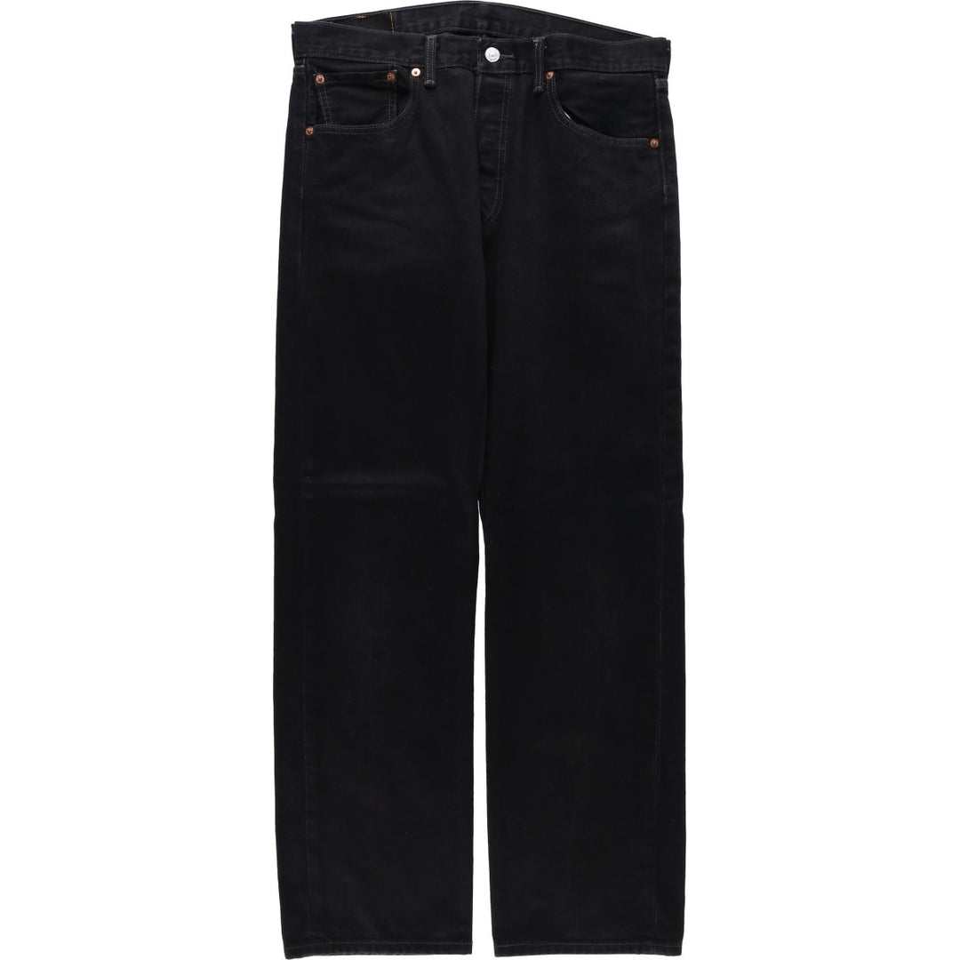 Levi's 501 Black Denim Straight Denim Pants for Men, W34 equivalent cotton black type Vintage Second Hand