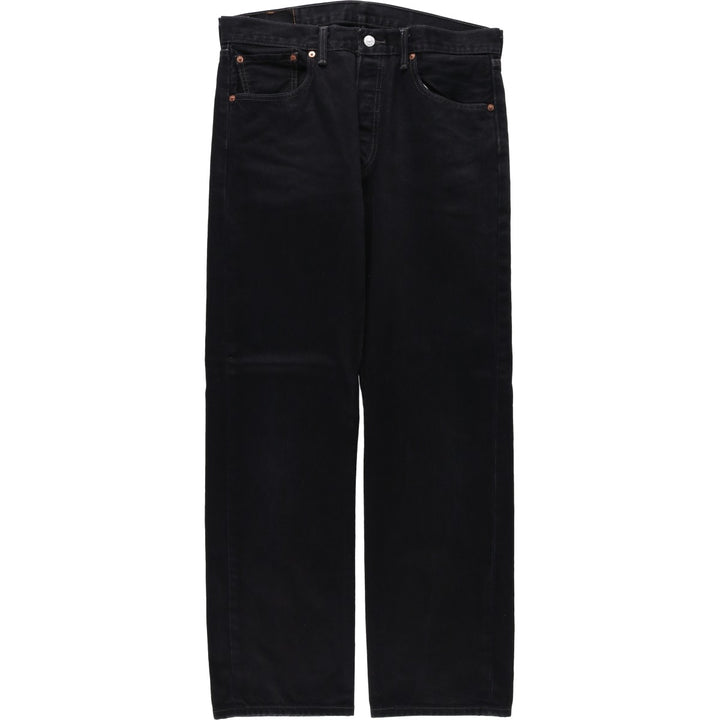 Levi's 501 Black Denim Straight Denim Pants for Men, W34 equivalent cotton black type Vintage Second Hand