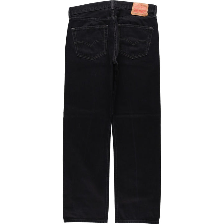 Levi's 501 Black Denim Straight Denim Pants for Men, W34 equivalent cotton black type Vintage Second Hand