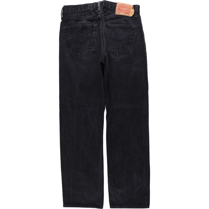 Levi's 501 Black Denim Straight Denim Pants for Men, W34 equivalent cotton black type Vintage Second Hand