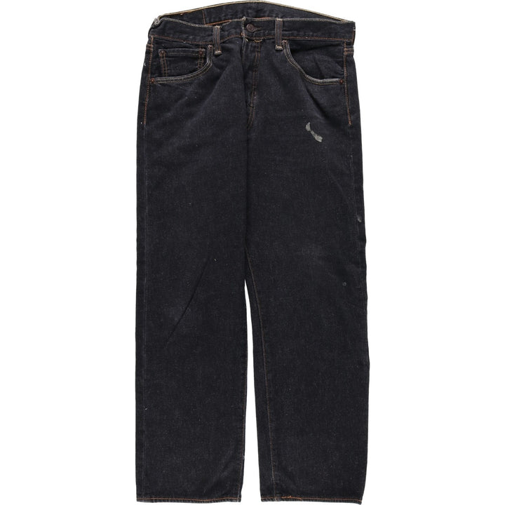 Levi's 501 straight denim pants for men, size W32 cotton black type Vintage Second Hand
