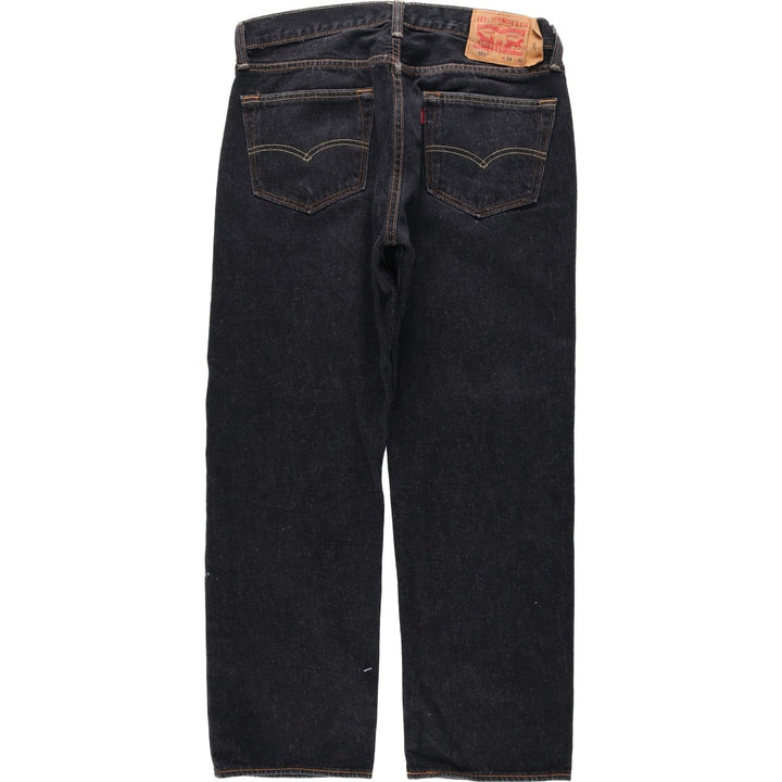 Levi's 501 straight denim pants for men, size W32 cotton black type Vintage Second Hand