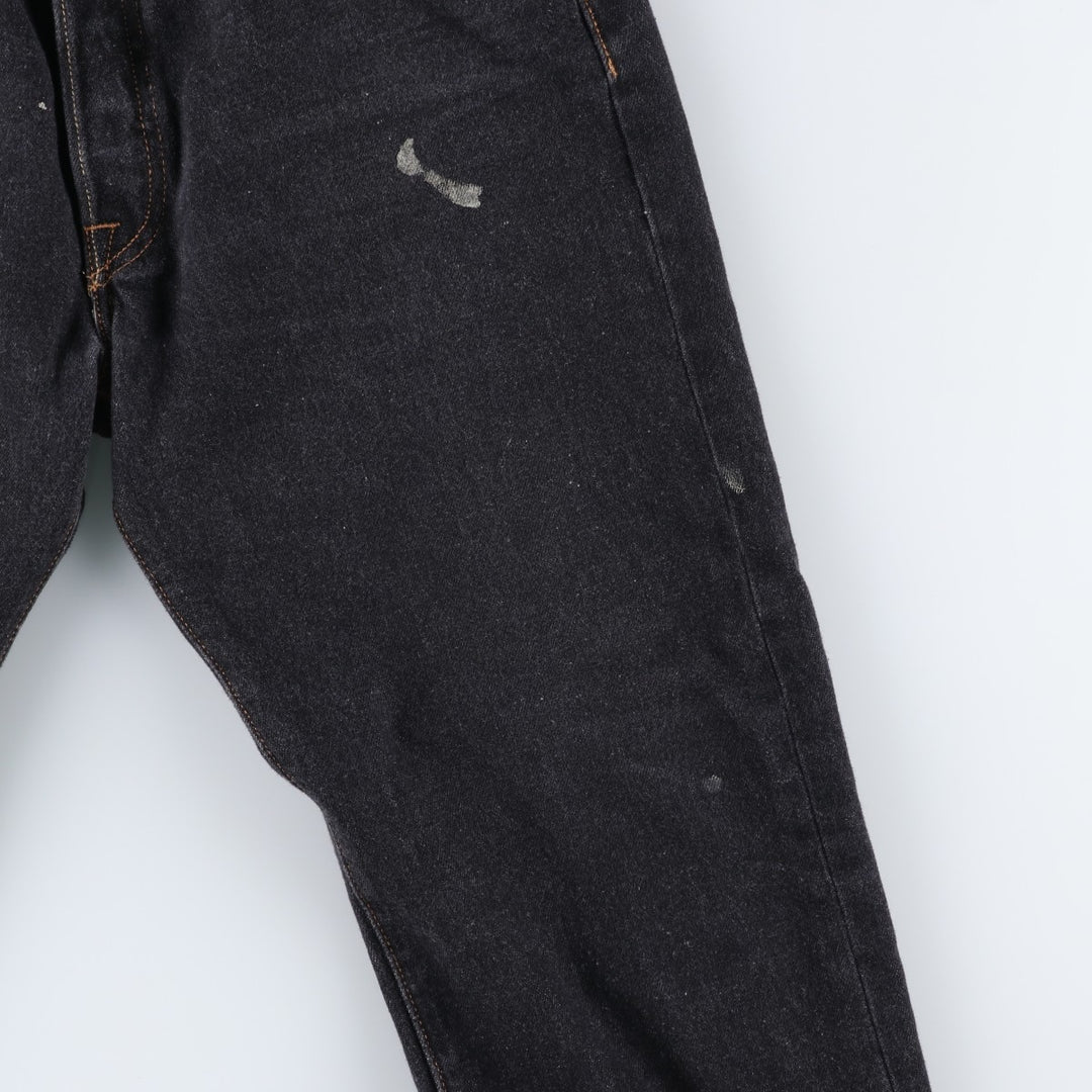Levi's 501 straight denim pants for men, size W32 cotton black type Vintage Second Hand