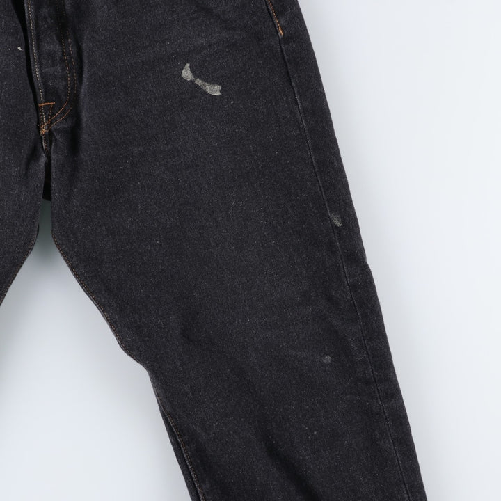 Levi's 501 straight denim pants for men, size W32 cotton black type Vintage Second Hand