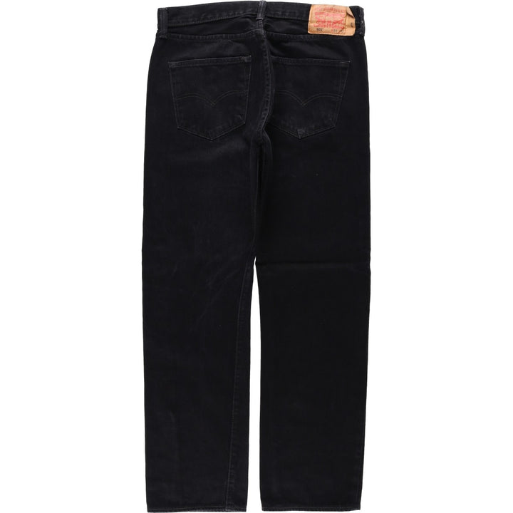 Levi's 501 Black Denim Straight Denim Pants for Men, W34 equivalent cotton black type Vintage Second Hand