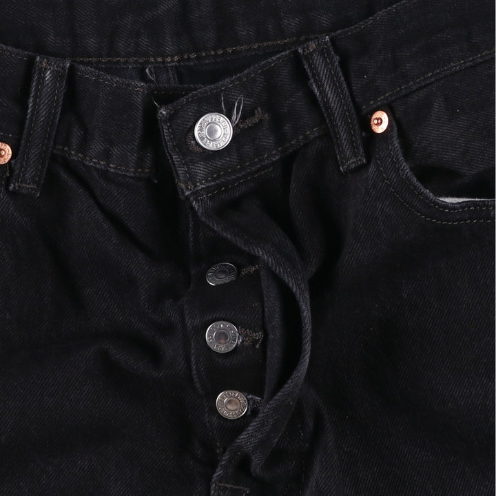 Levi's 501 Black Denim Straight Denim Pants for Men, W34 equivalent cotton black type Vintage Second Hand