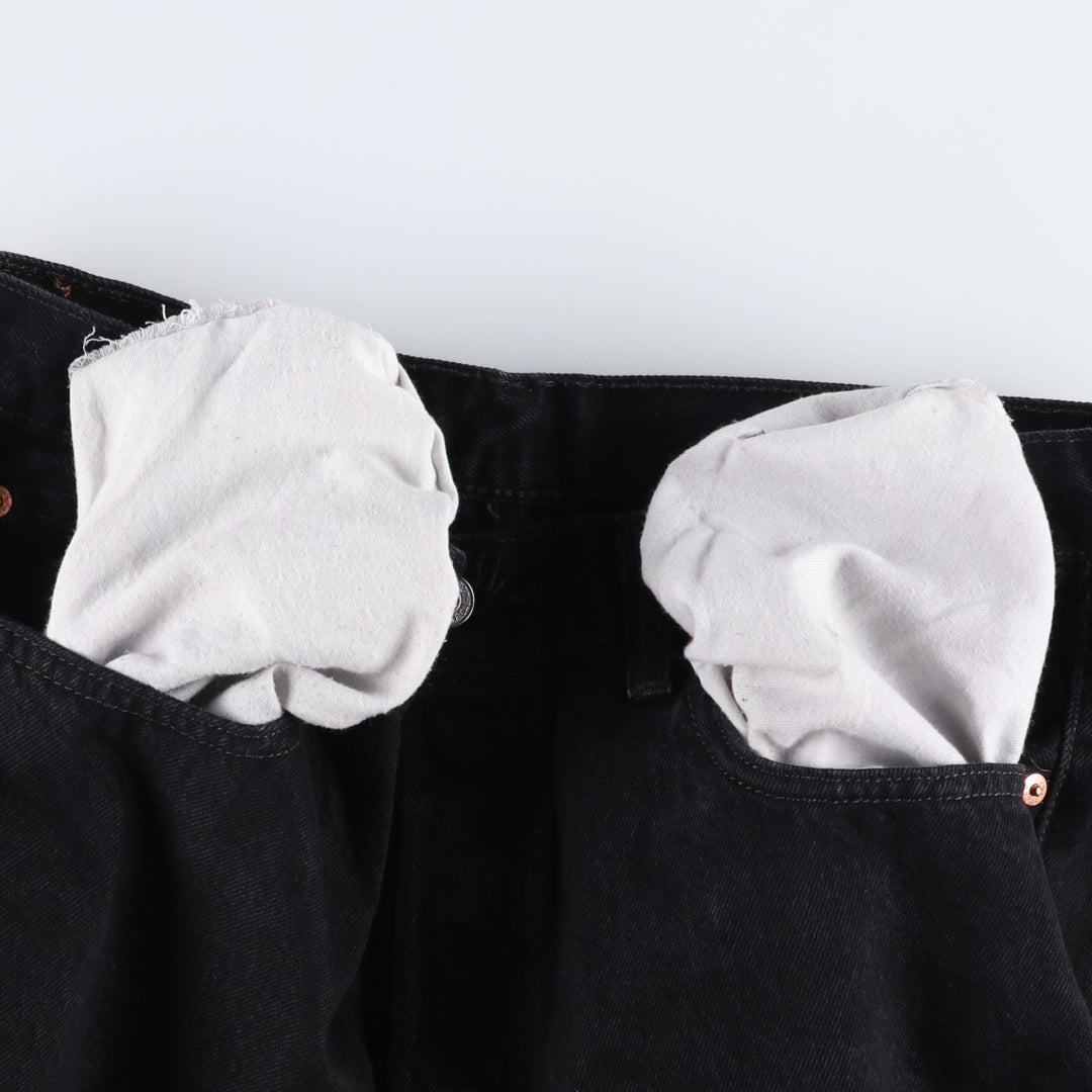Levi's 501 Black Denim Straight Denim Pants for Men, W34 equivalent cotton black type Vintage Second Hand