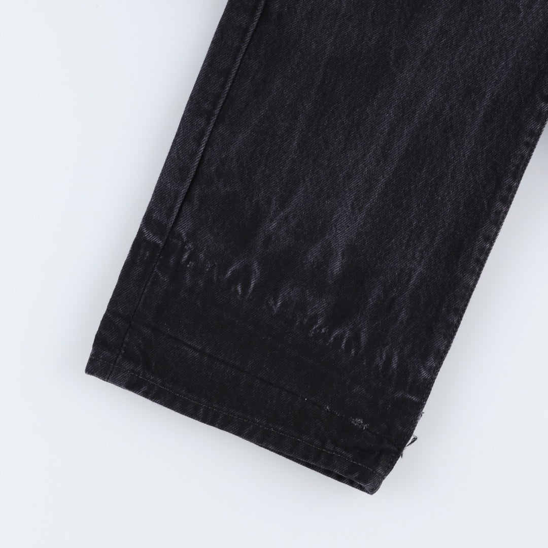 Levi's 501 Black Denim Straight Denim Pants Men's W31 equivalent cotton black type Vintage Second Hand