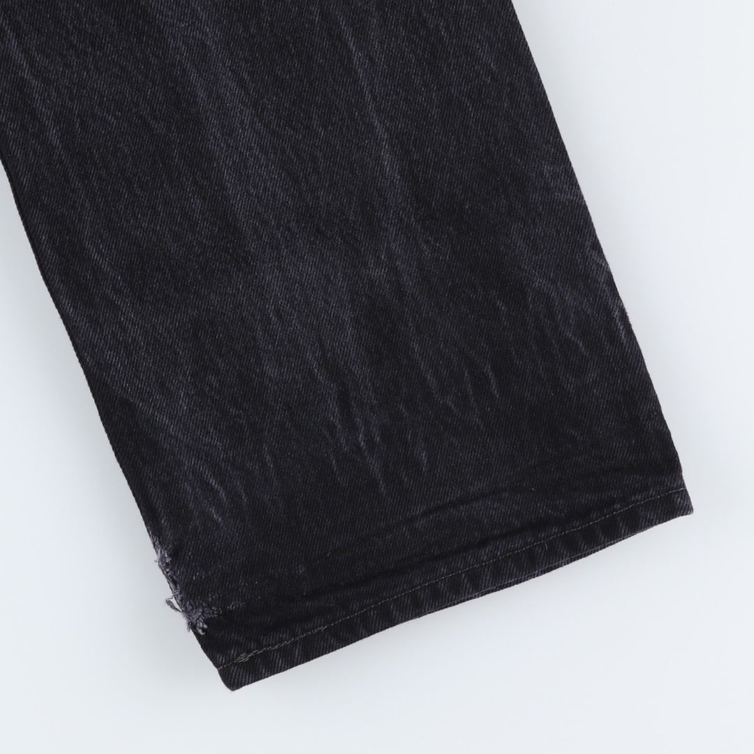 Levi's 501 Black Denim Straight Denim Pants Men's W31 equivalent cotton black type Vintage Second Hand