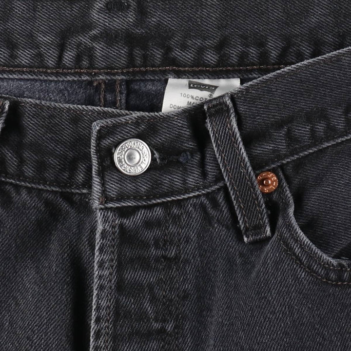 Levi's 501 Black Denim Straight Denim Pants Men's W31 equivalent cotton black type Vintage Second Hand