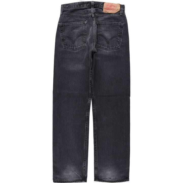 2000'S Levi's 501 Black Denim Straight Leg Denim Pants Men's Size W29 cotton black type Vintage Second Hand