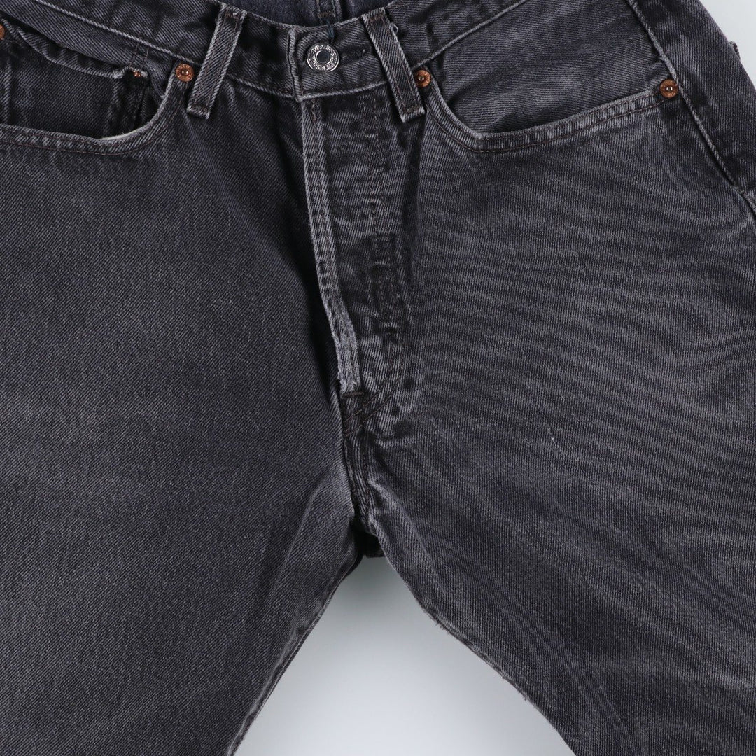 2000'S Levi's 501 Black Denim Straight Leg Denim Pants Men's Size W29 cotton black type Vintage Second Hand