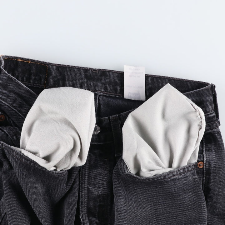 2000'S Levi's 501 Black Denim Straight Leg Denim Pants Men's Size W29 cotton black type Vintage Second Hand