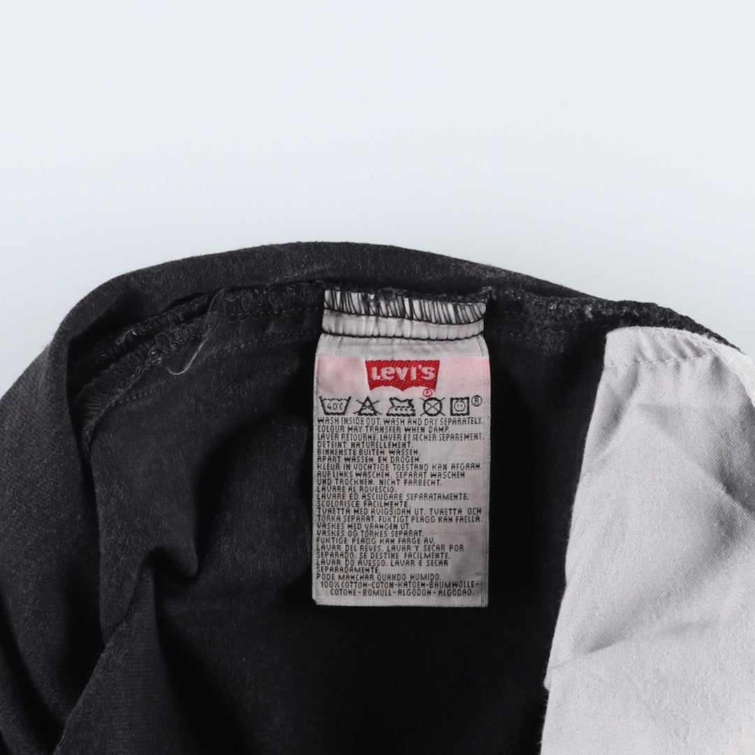 1990'S Levi's 501 Euro Model Black Denim Straight Leg Jeans, Made in England, Men's Size W33 (approx.), Vintage cotton black type Vintage Second Hand