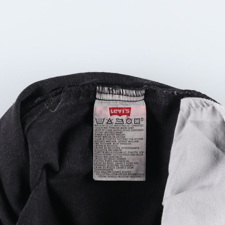 1990'S Levi's 501 Euro Model Black Denim Straight Leg Jeans, Made in England, Men's Size W33 (approx.), Vintage cotton black type Vintage Second Hand
