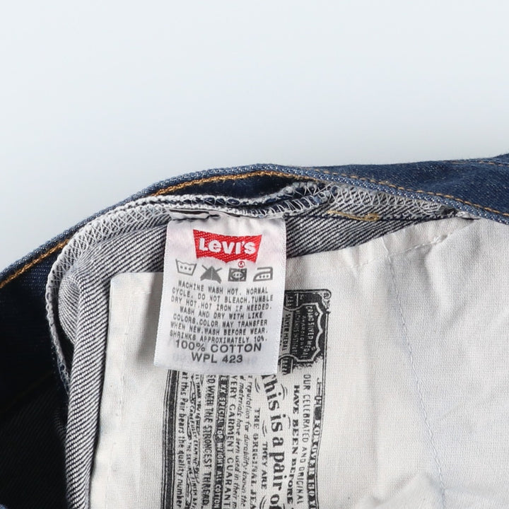 00'S Levi's 501 straight denim pants for men, W30 equivalent cotton blue type Vintage Second Hand