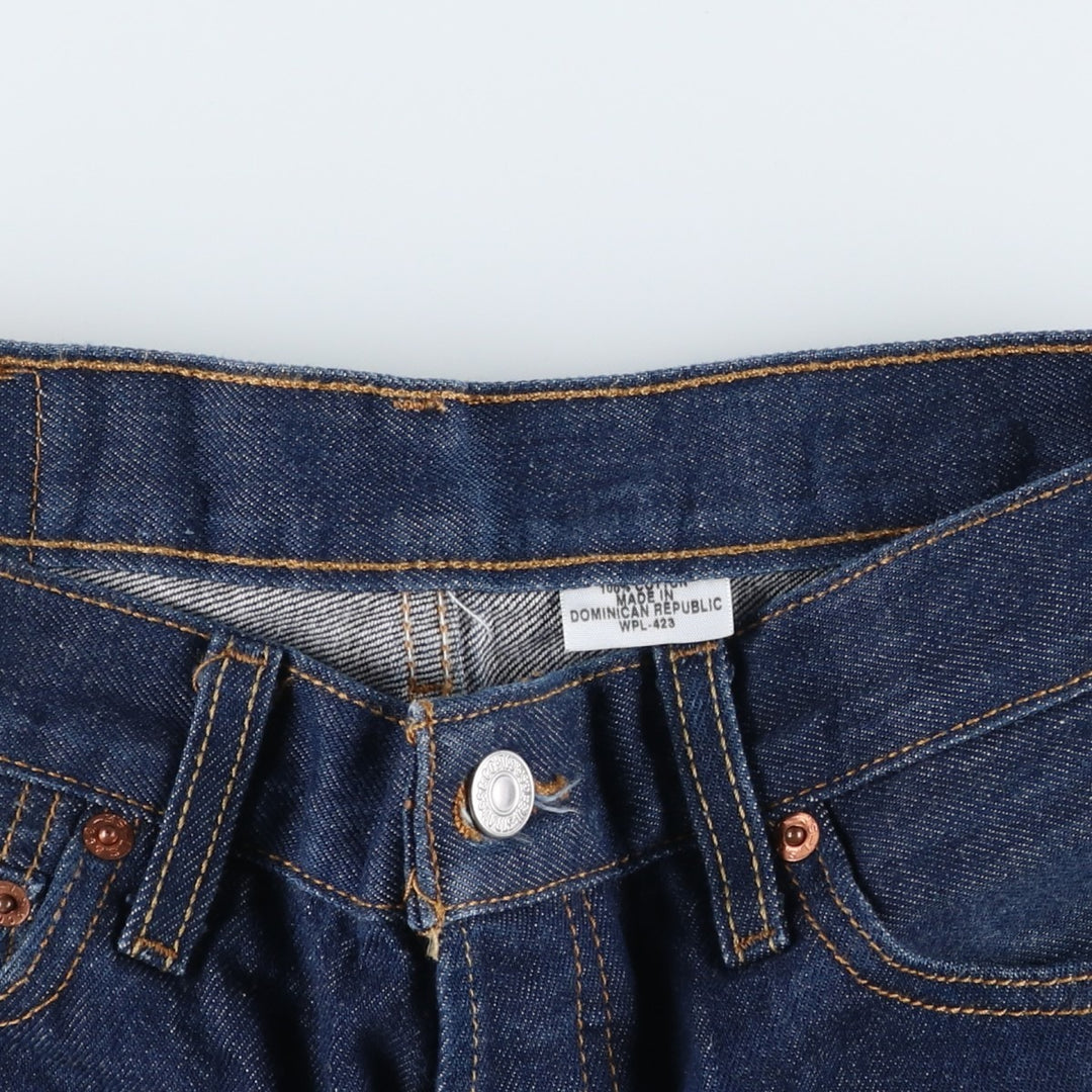 00'S Levi's 501 straight denim pants for men, W30 equivalent cotton blue type Vintage Second Hand