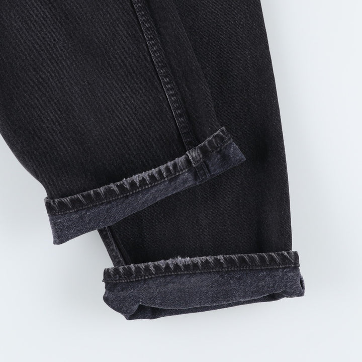 1990'S Levi's 501 Black Denim Straight Leg Jeans, Made in Canada, Men's Size W31 (approx.), Vintage cotton black type Vintage Second Hand
