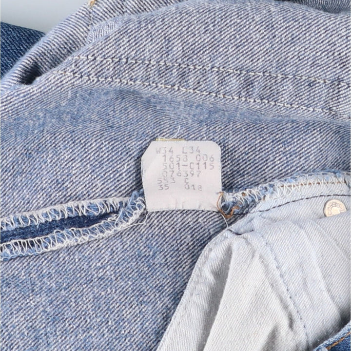 1980'S Levi's 501 Straight Denim Pants, Made in USA, Men's Size W31 (approx.), Vintage cotton blue type Vintage Second Hand
