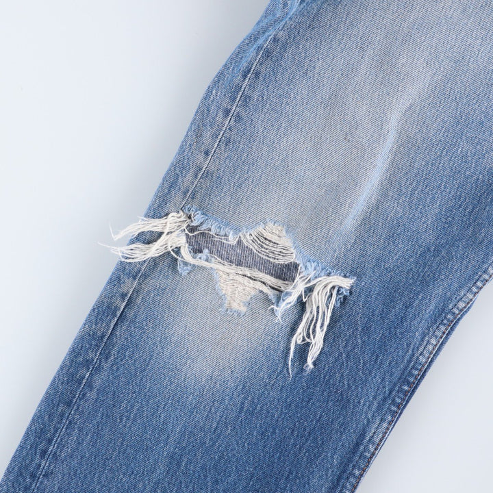 1980'S Levi's 501 Straight Denim Pants, Made in USA, Men's Size W31 (approx.), Vintage cotton blue type Vintage Second Hand