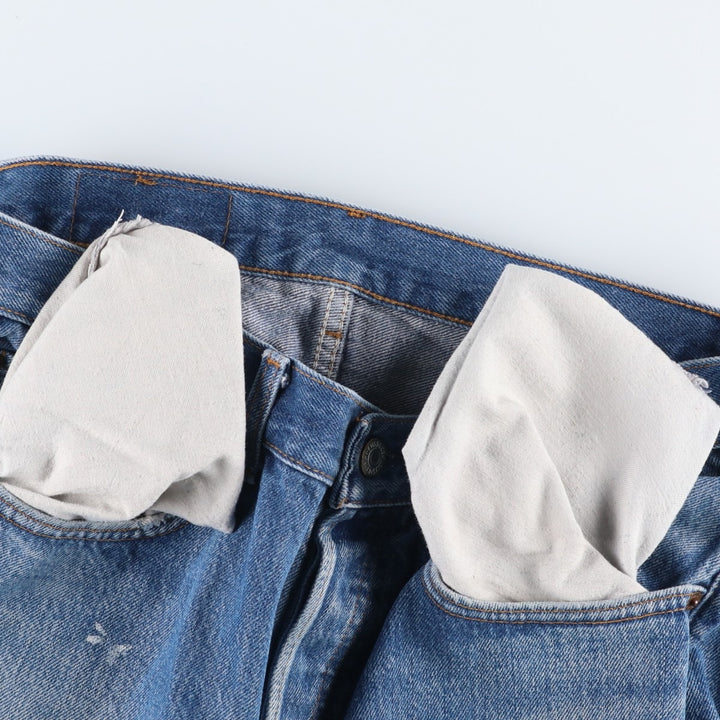 1980'S Levi's 501 Straight Denim Pants, Made in USA, Men's Size W31 (approx.), Vintage cotton blue type Vintage Second Hand