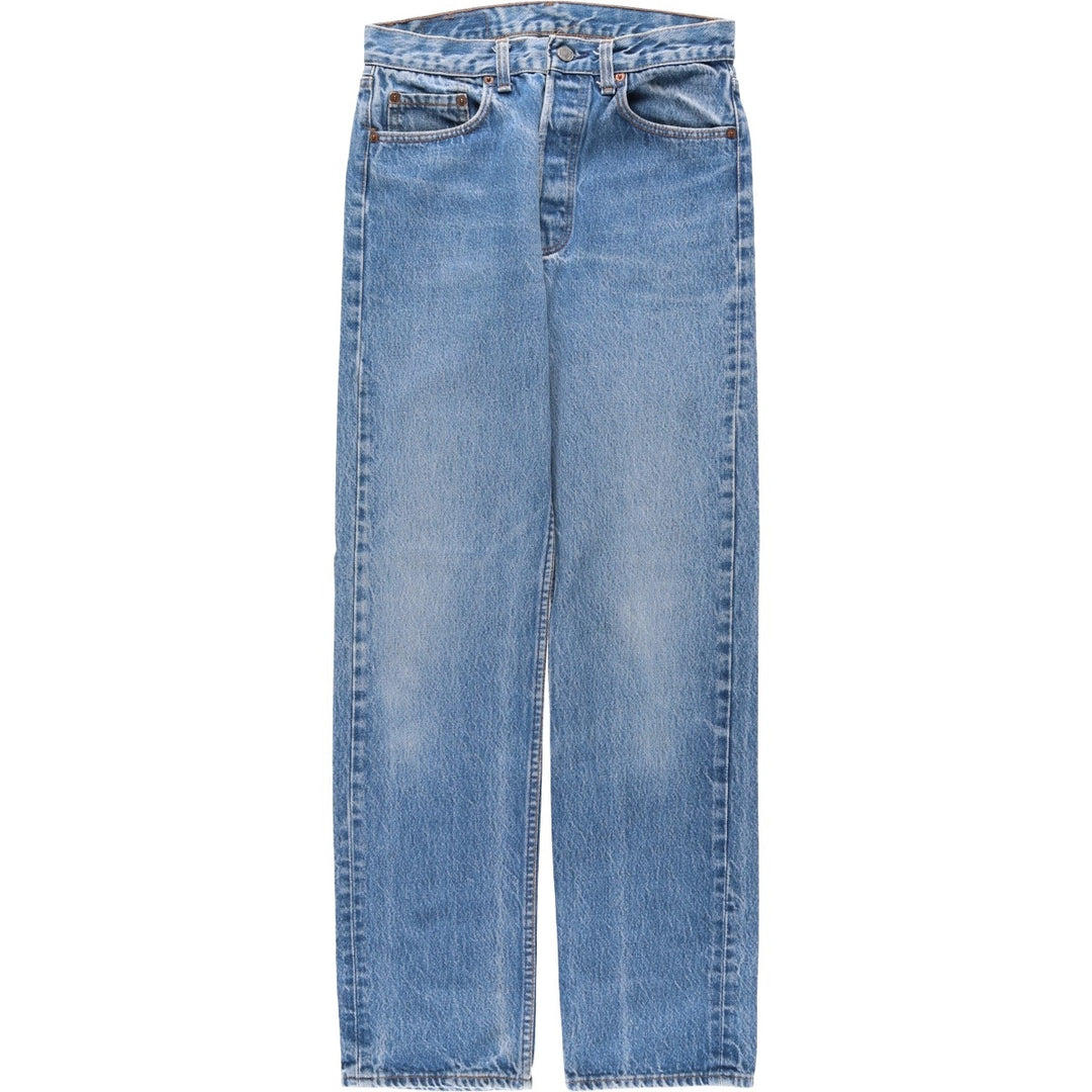 1980'S Levi's 501 Straight Denim Pants, Made in USA, Men's Size W29 (approx.), Vintage cotton blue type Vintage Second Hand