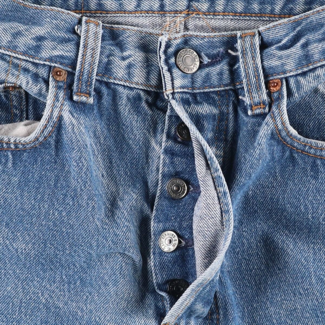 1980'S Levi's 501 Straight Denim Pants, Made in USA, Men's Size W29 (approx.), Vintage cotton blue type Vintage Second Hand
