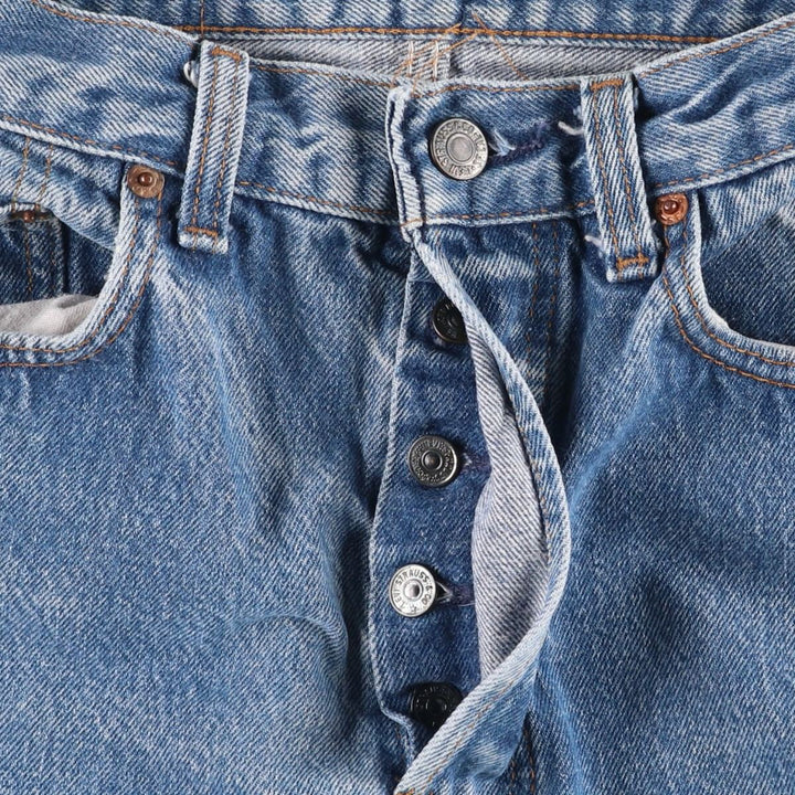 1980'S Levi's 501 Straight Denim Pants, Made in USA, Men's Size W29 (approx.), Vintage cotton blue type Vintage Second Hand